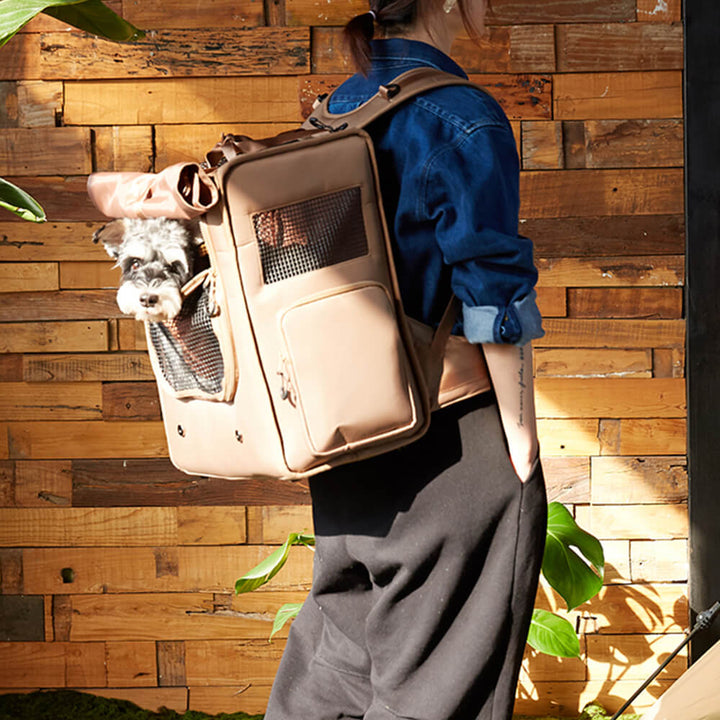 Outdoor pet supplies: large breathable cat carrier backpack, multiple entry