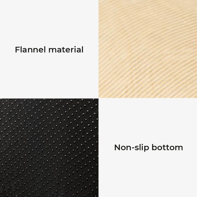 Dog bed for large breeds, made of cozy flannel, detaches into two pieces for washing convenience.