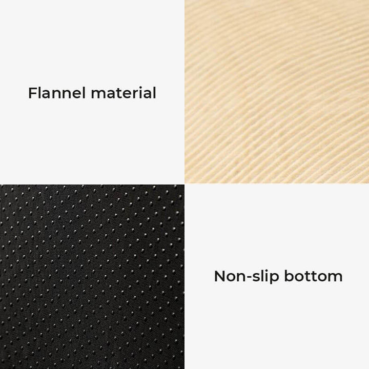 Dog bed for large breeds, made of cozy flannel, detaches into two pieces for washing convenience.