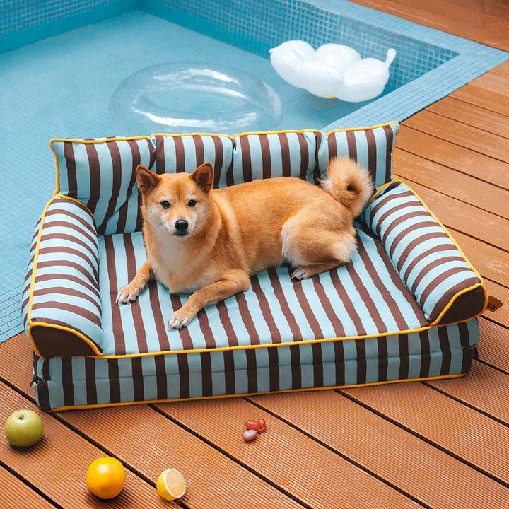Comfortable large dog bed, waterproof foldable design, making it a practical pet accessory.