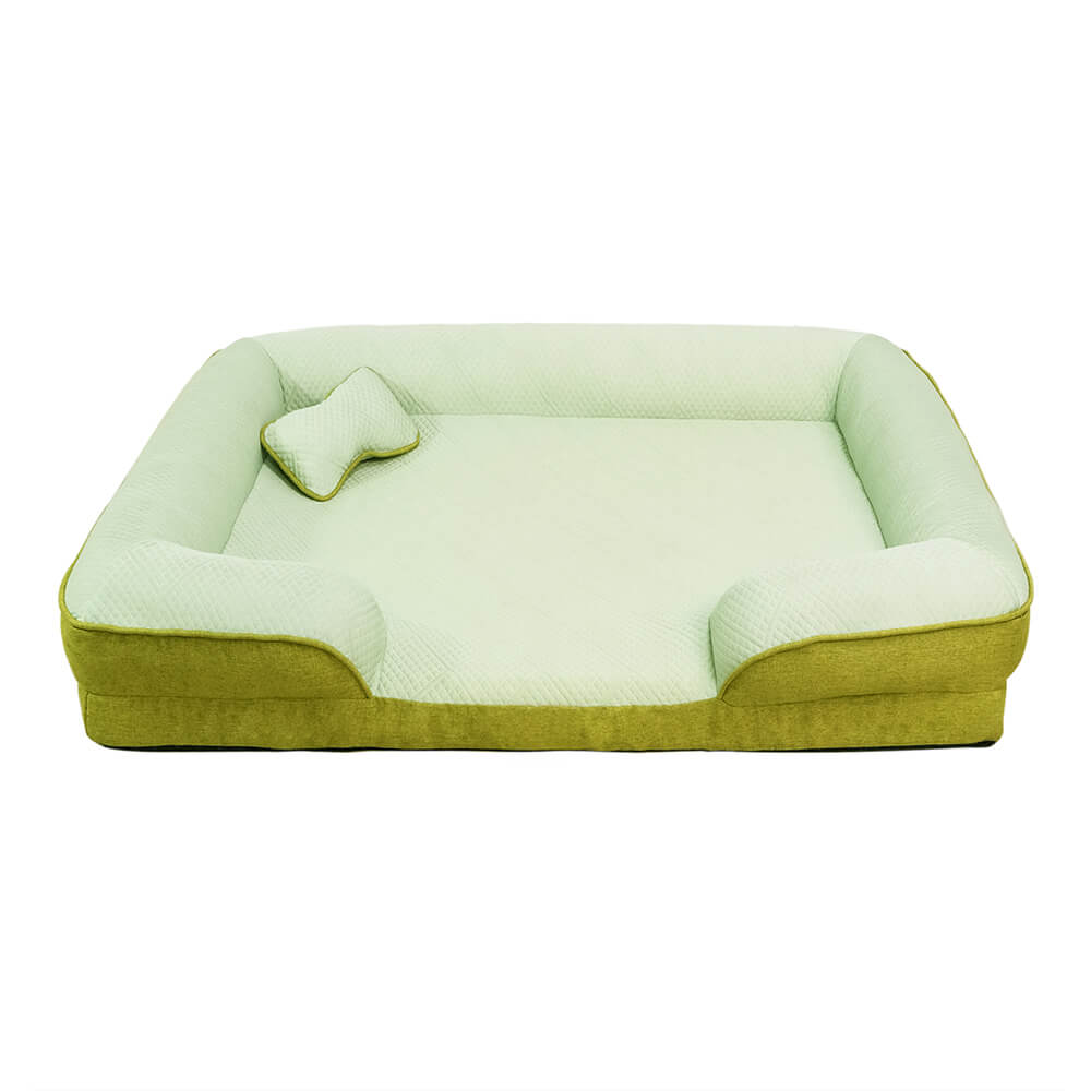 Pet accessory: premium large orthopedic cooling dog bed, perfect for senior or active dogs.
