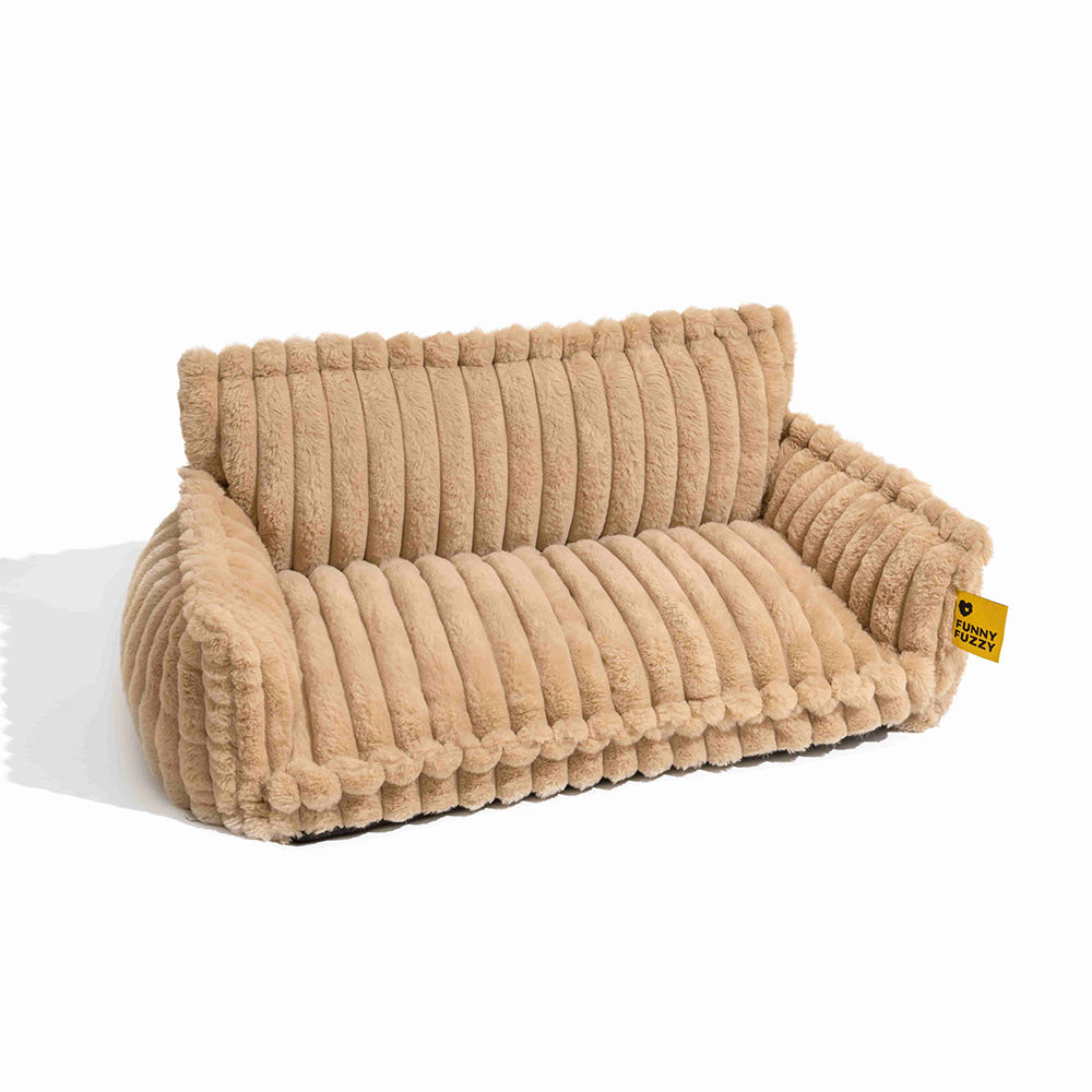 Orthopedic large dog bed, washable, grey, with headrest for superior pet comfort