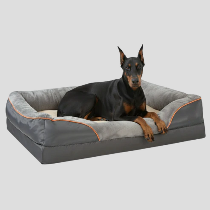 Luxurious memory foam dog bed, perfect for animal comfort, spacious for big breeds