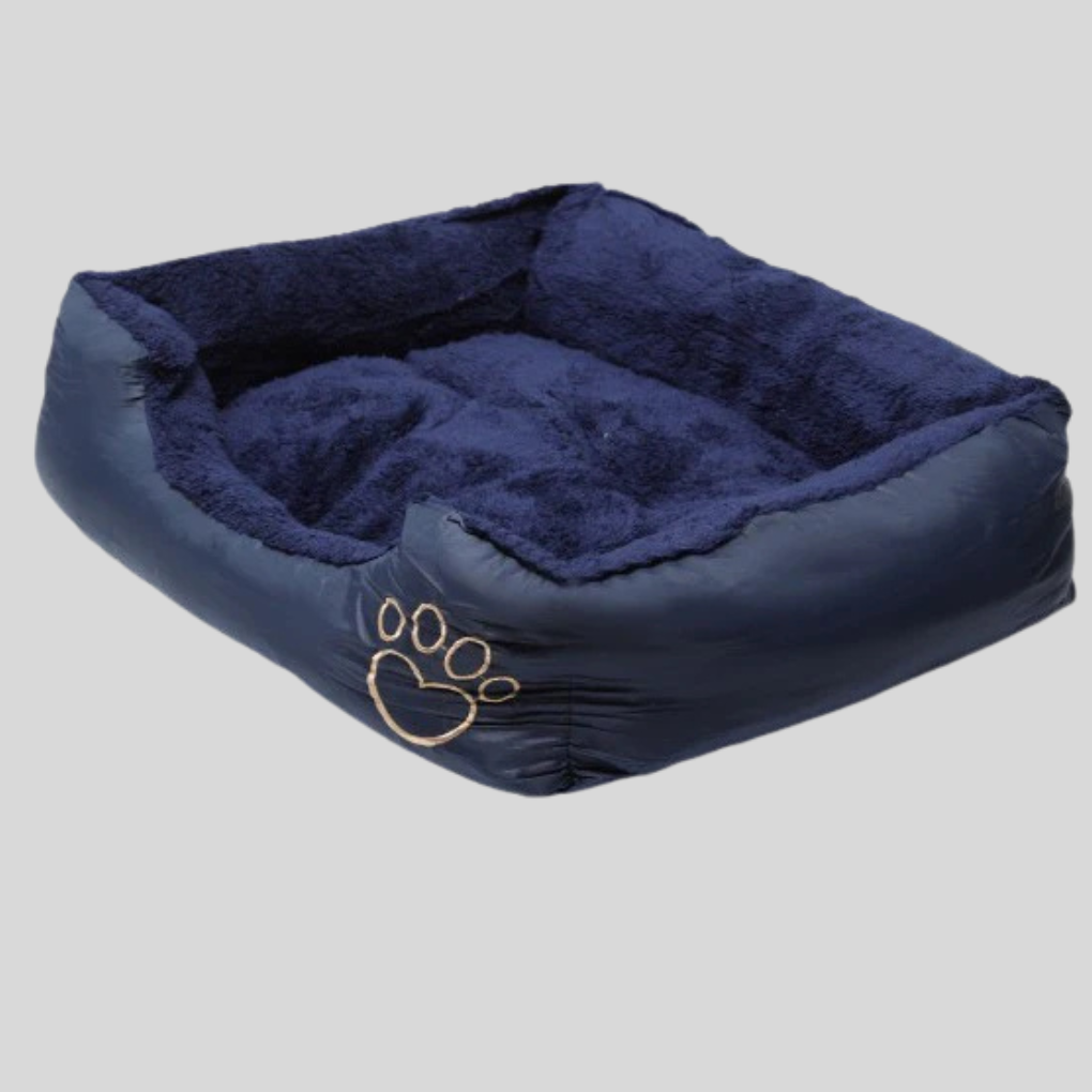 Durable large pet accessory, orthopedic dog mat in a kennel setting providing comfort