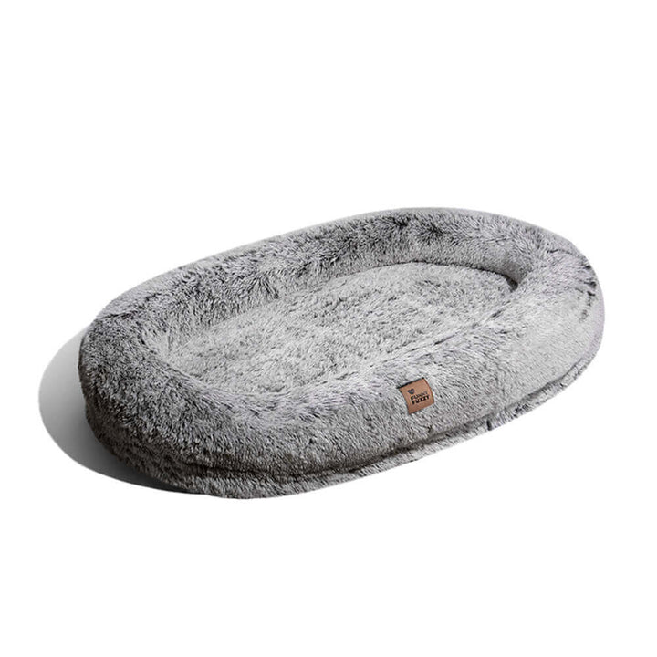 Unisex shared deep sleep pet bed, large, washable, for human and dog comfort