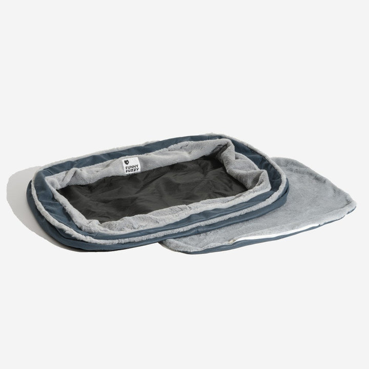 Plush pet mattress for large dogs, offering warmth and a cozy deep sleep experience