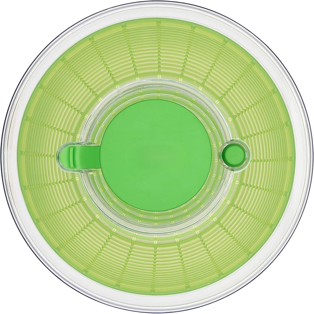 Versatile large salad spinner and vegetable dryer, a practical kitchen gadget for all your fresh produce prep.