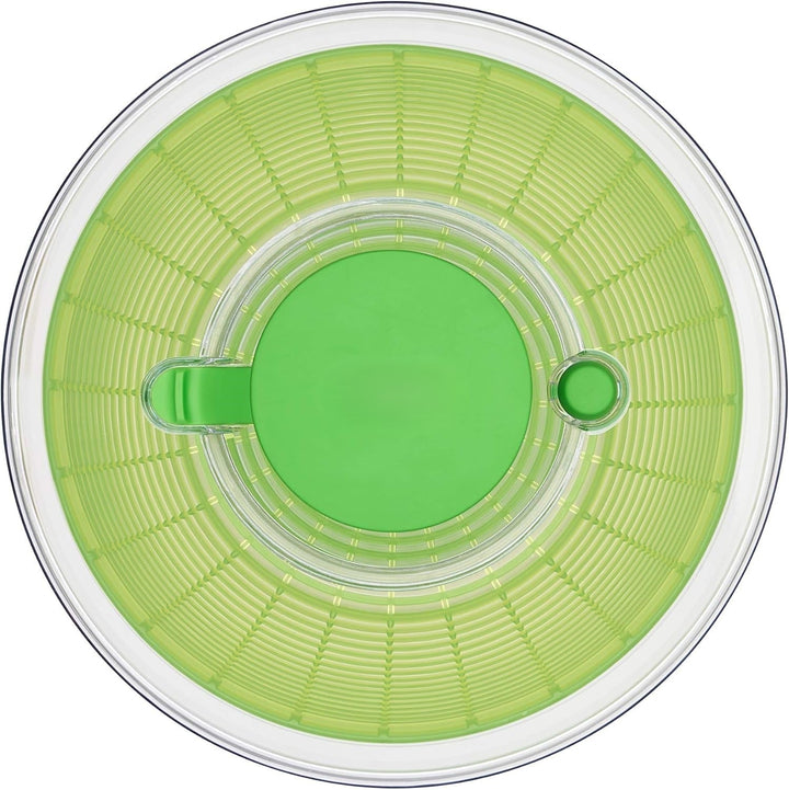 Versatile large salad spinner and vegetable dryer, a practical kitchen gadget for all your fresh produce prep.