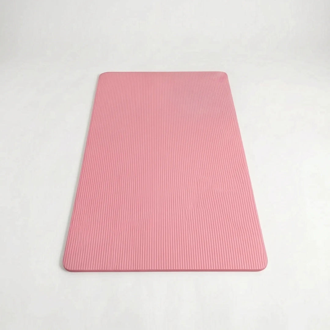 Extra large thickened exercise mat, non-slip for yoga, fitness & home gym. Durable workout equipment.