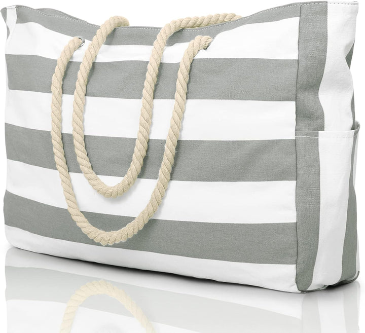 Weekend travel waterproof tote, spacious, sandproof, for clothes & more.