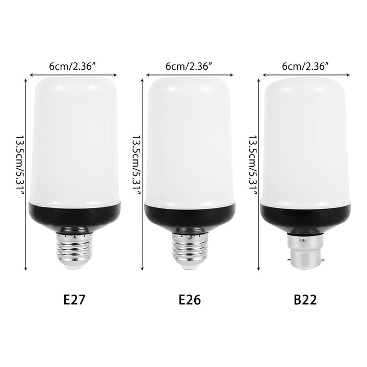 E27 LED flame bulb offering dynamic flame effect for parties & relaxing home accent lighting.