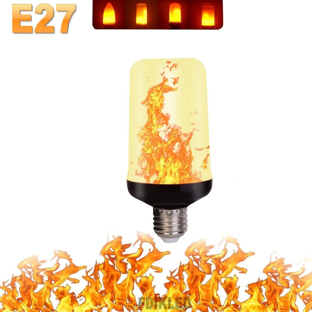 Versatile LED flame bulb for indoor/outdoor decorative lighting. Creates a mesmerizing flame effect.