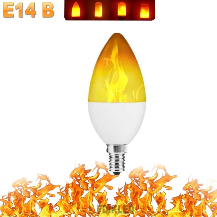 E14 LED flame bulb bringing a realistic fire effect to your indoor/outdoor decorative lighting.