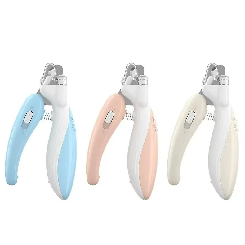 Unisex LED pet nail clippers. An essential grooming tool for dog and cat nail trimming.