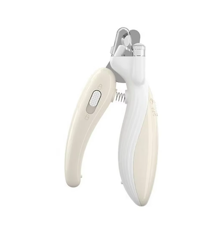 Electric pet nail clippers with LED light, designed for effective dog and cat grooming.