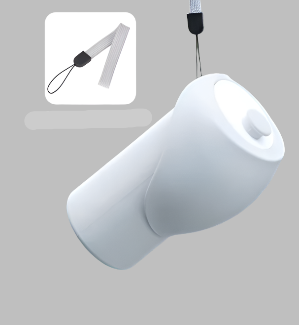 Foldable pet travel bowl attached to a light grey water bottle, great for pet hydration.
