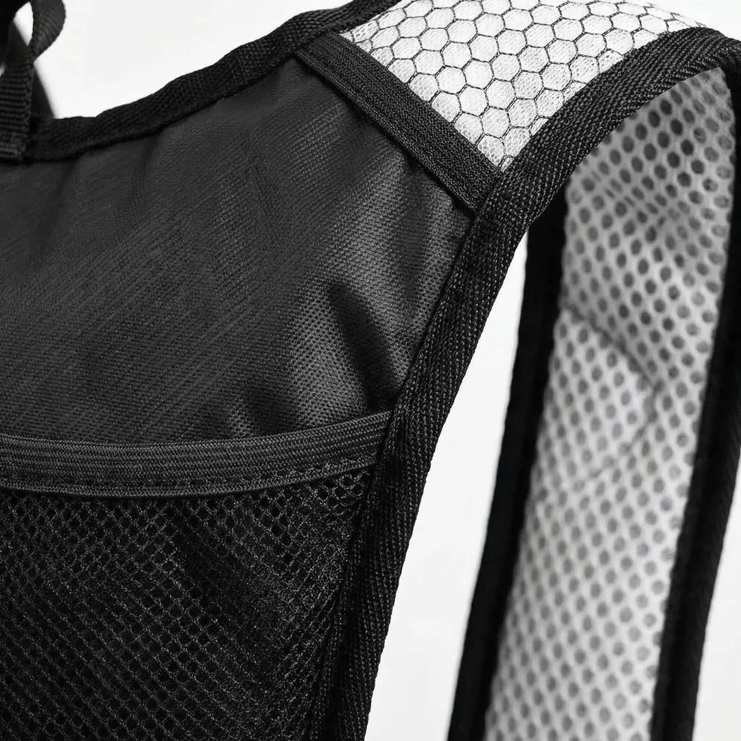 2.6 gallon lightweight cycling hydration backpack; ideal for outdoor adventures, biking, hiking; compact & durable.