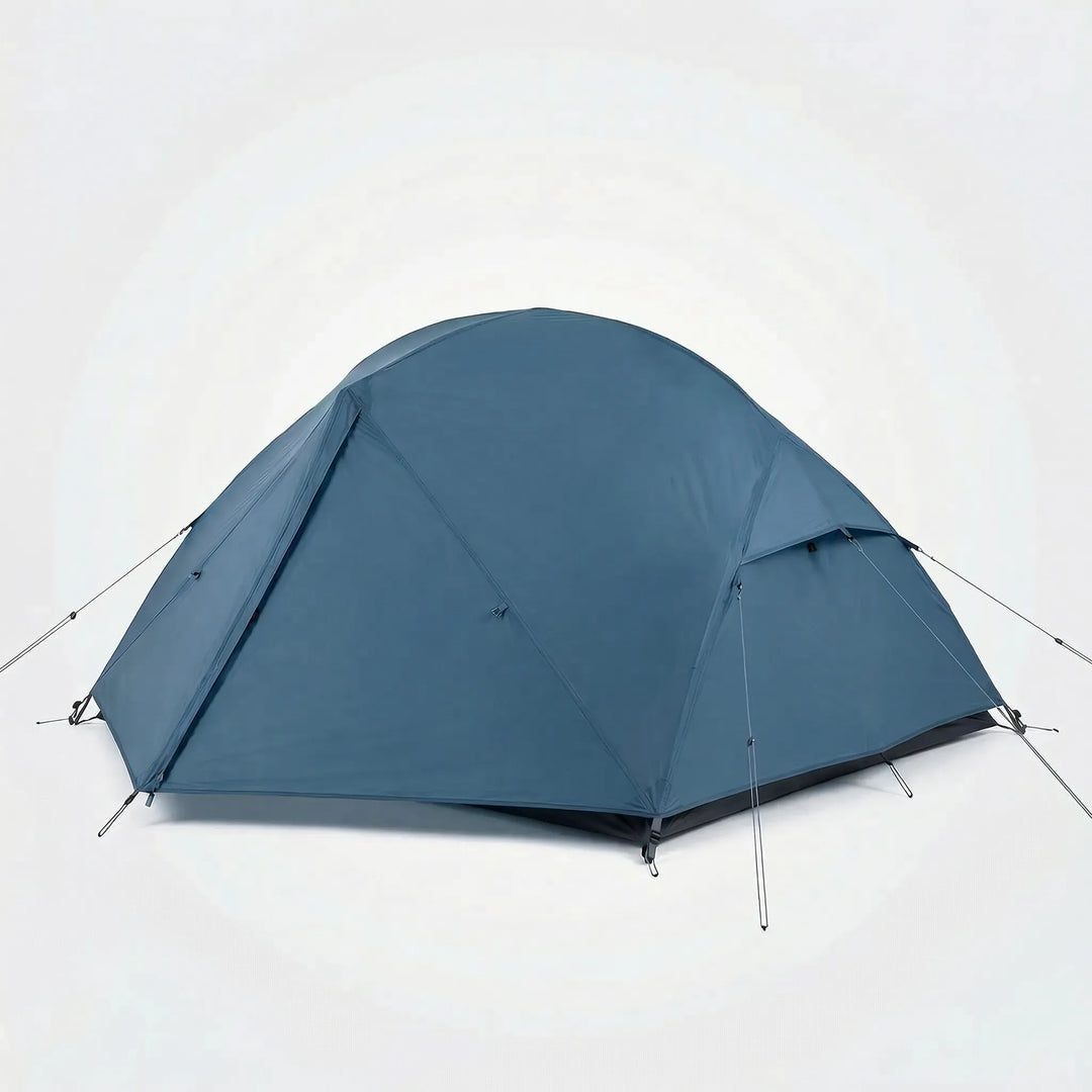 Durable lightweight 2-person backpacking tent for 3-season camping & hiking. Double-layer dome design for outdoor travel.