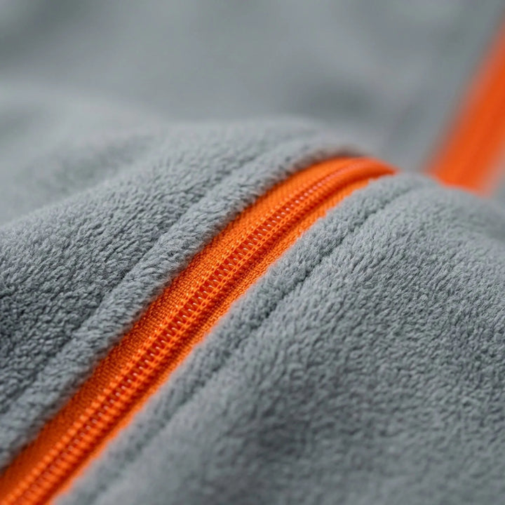 Soft fleece sleeping bag liner, providing comfort and extra warmth for camping trips and cold nights.