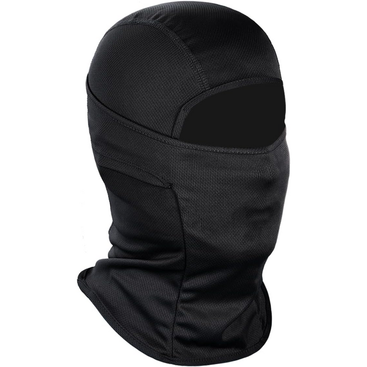 AlpineShield lightweight ski mask, breathable balaclava, full face sun & wind protection.