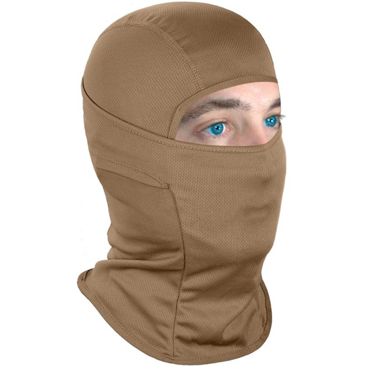 Tactical outdoor gear face mask, lightweight & breathable balaclava for hiking, hunting & various activities.