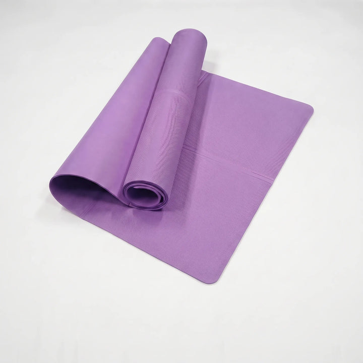 Cushioned lightweight fitness mat, ideal for yoga, Pilates, and floor exercises. Soft EVA foam for comfortable workouts.
