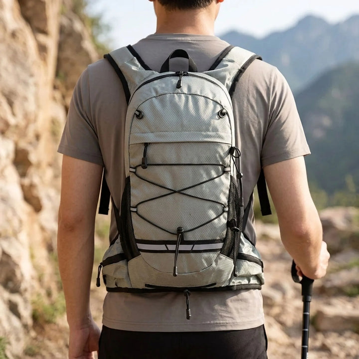 Lightweight unisex hiking daypack for trails. Water-repellent outdoor gear, perfect for active adventures.