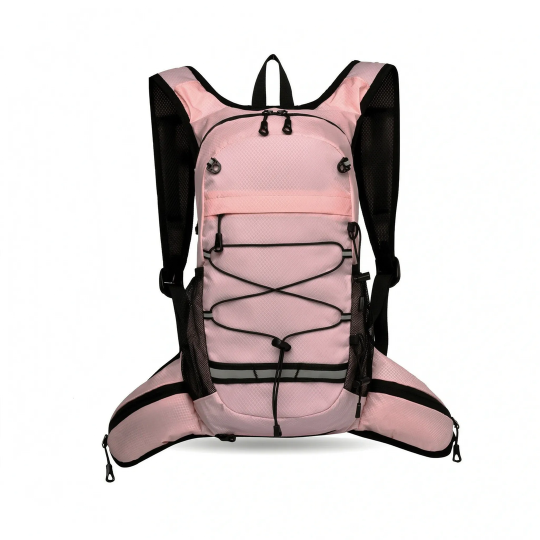 Unisex lightweight travel pack daypack for hiking. Water-repellent outdoor gear, great for active adventures.