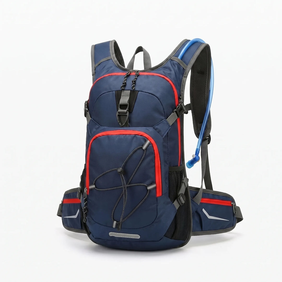 Durable, lightweight hiking backpack with hydration reservoir for trail running & camping gear.