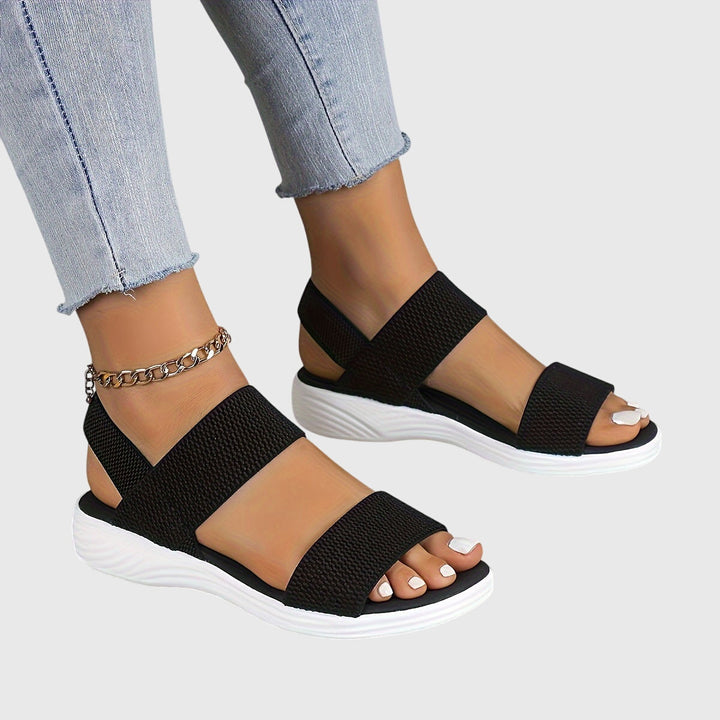 Comfortable women's casual sandals featuring adjustable straps and excellent foot support.