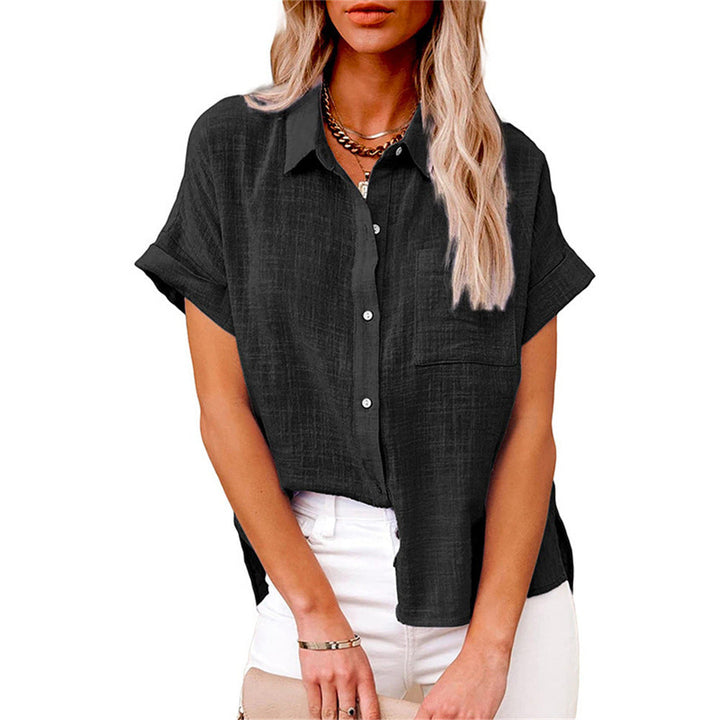 Versatile women's lightweight shirt with a single chest pocket, suitable for office, travel & daily wear.