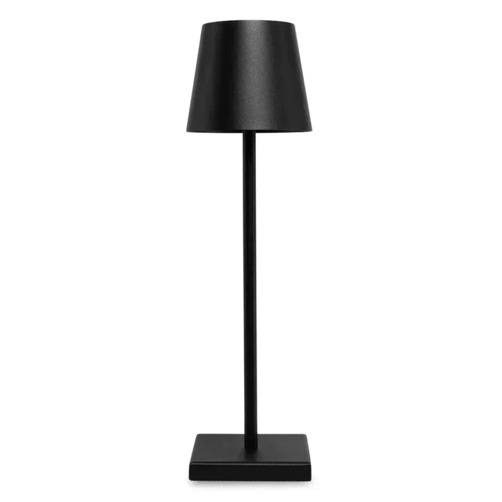 Sleek LumiAura portable LED table lamp. Dimmable light for indoor/outdoor, rechargeable & modern home decor.
