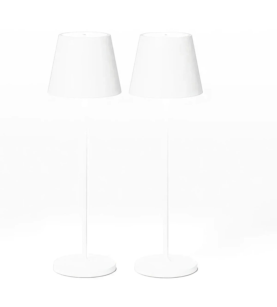 Rechargeable LumiAura portable LED table lamp. Dimmable for indoor/outdoor, wireless & convenient ambiance light.