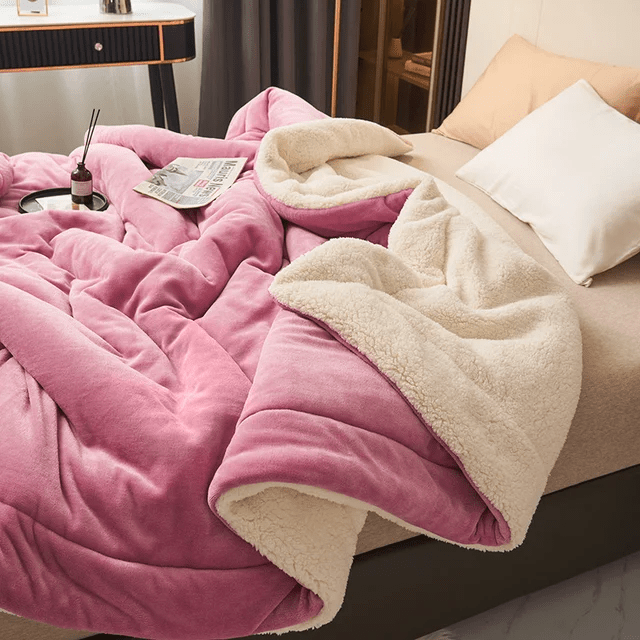 Feel the luxurious softness of this plush fleece blanket. A cozy, warm throw for unmatched comfort.