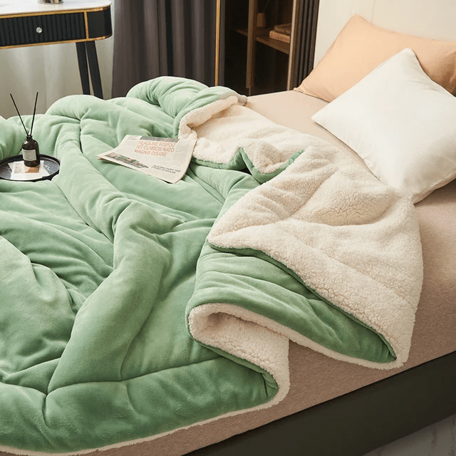 Durable, easy-care fleece blanket. Plush, warm, and cozy throw for lasting comfort and style.