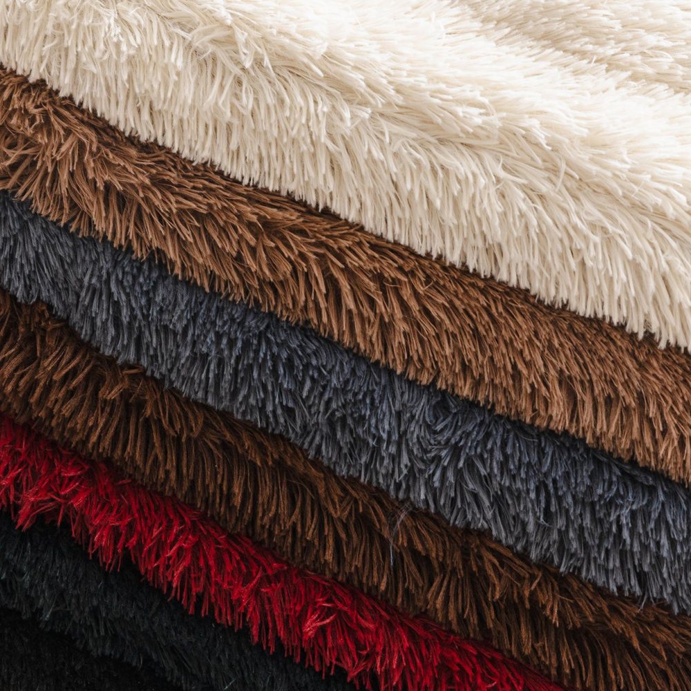 Fluffy plush sofa cover, offering luxurious pet-friendly protection for any couch or sectional.