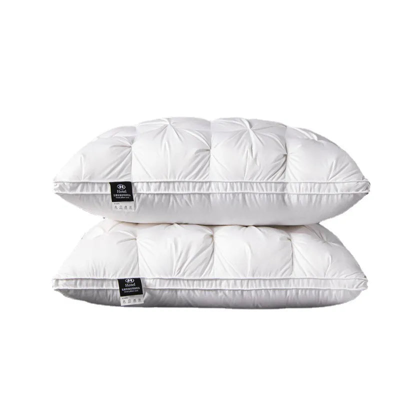 Luxurious goose down pillow, ultimate comfort for restorative sleep. Premium quality hotel collection bedding.