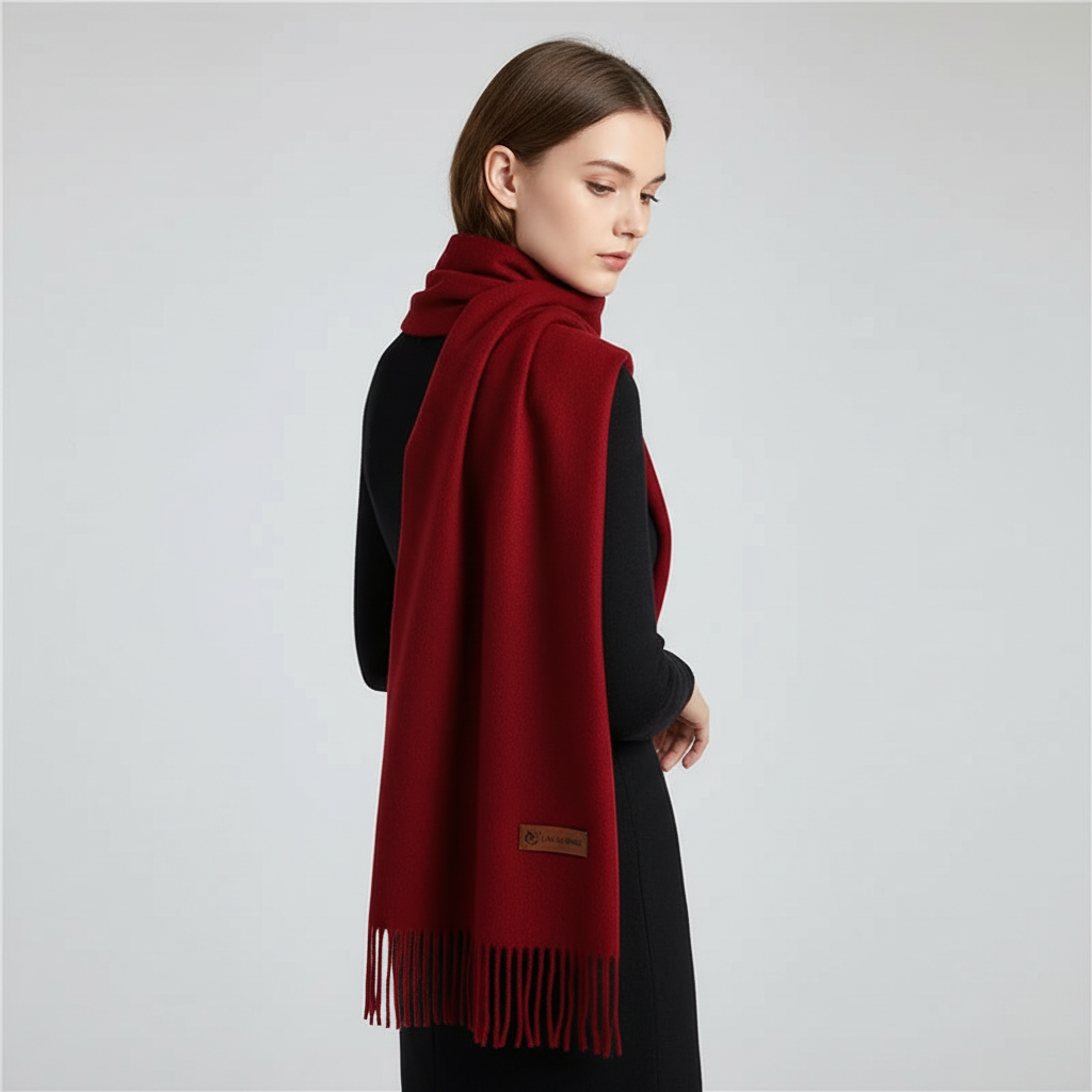 Warm shawl for women, a luxurious oversized accessory for chilly days.