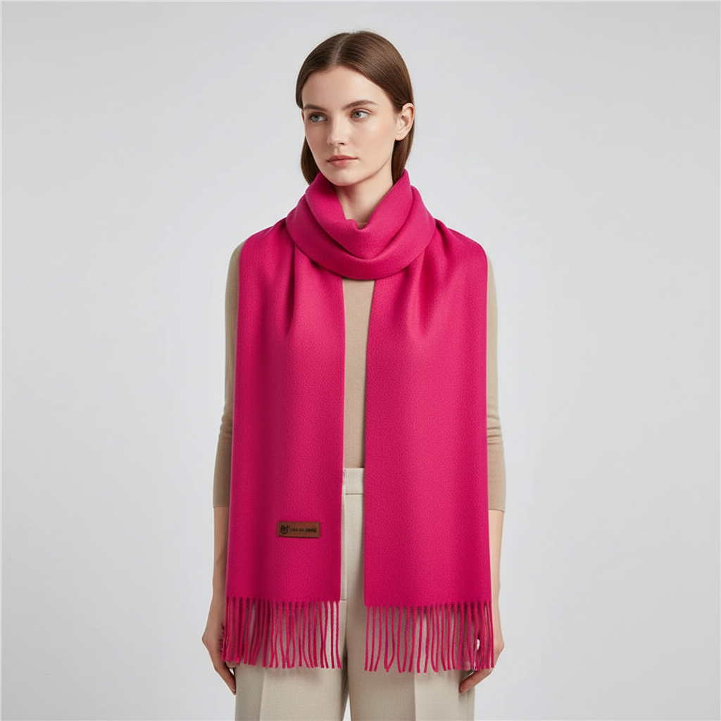 Chic women's oversized comfort scarf, a stylish winter wrap & accessory.
