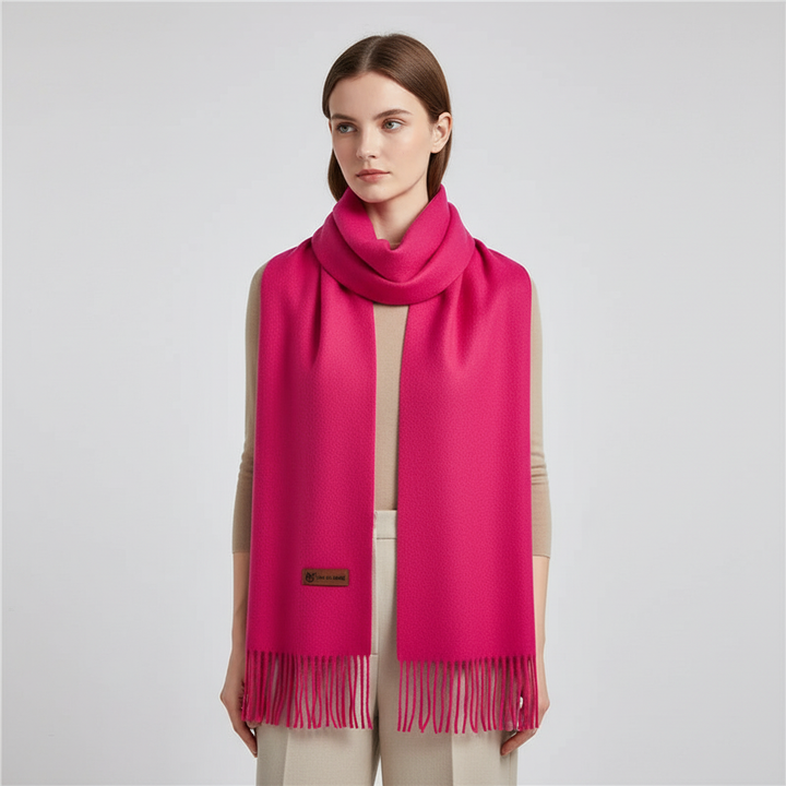 Chic women's oversized comfort scarf, a stylish winter wrap & accessory.