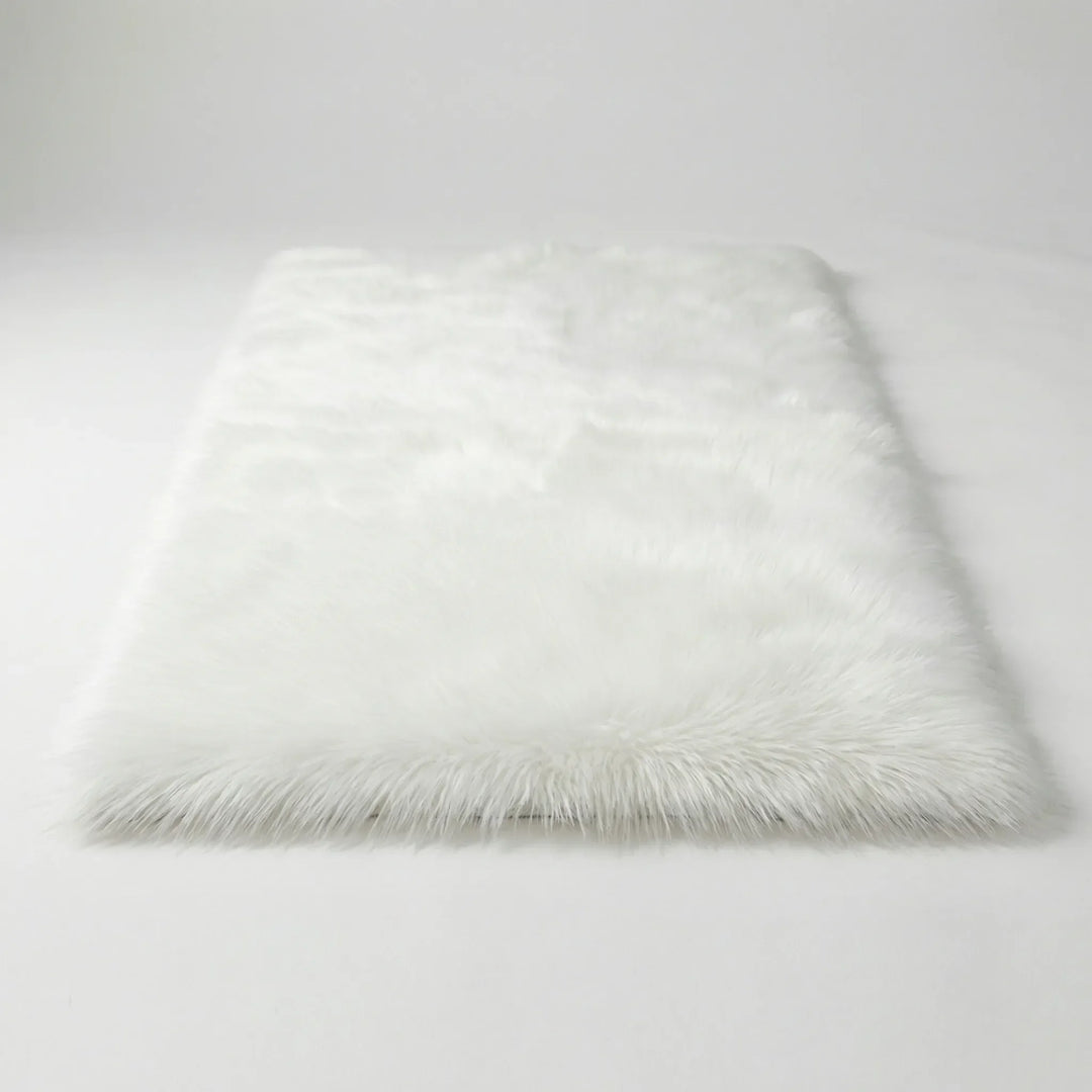 Statement Flowique wave pattern shag bench runner. Non-slip, soft & decorative area rug for modern home decor.