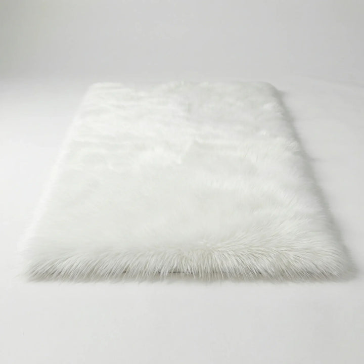 Statement Flowique wave pattern shag bench runner. Non-slip, soft & decorative area rug for modern home decor.