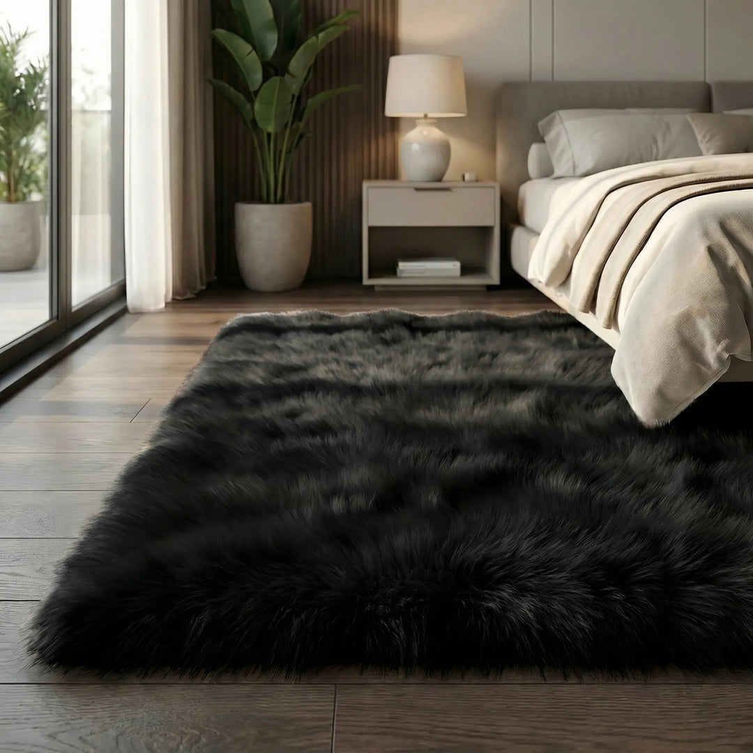 Indulge in the ultra-soft, plush shag bench runner. Luxurious floor covering with non-slip grip & elegant waves.