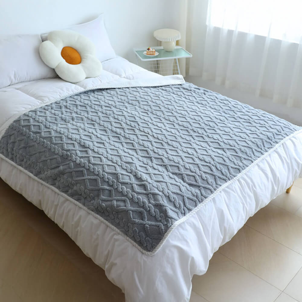 Polar fleece pet blanket, luxurious and waterproof, a cozy dog accessory for warmth