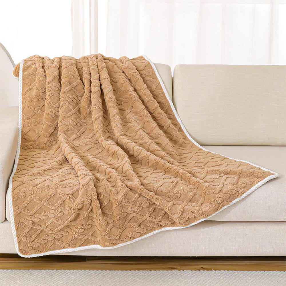 Home decor pet blanket, luxurious waterproof design in warm polar fleece for dogs