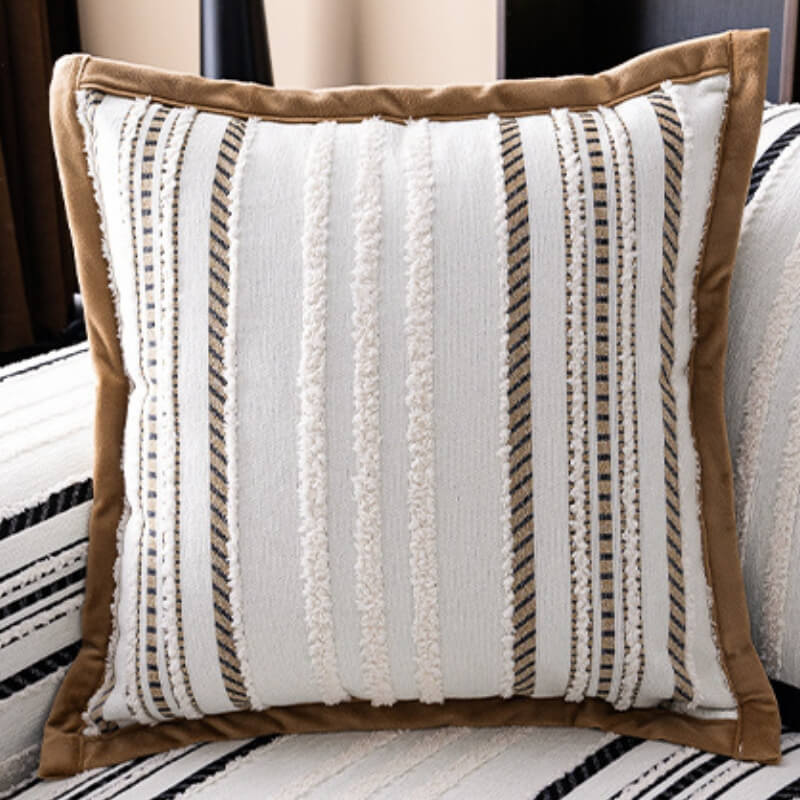 Sectional sofa covered with a non-slip chenille protector, ideal for pet owners.