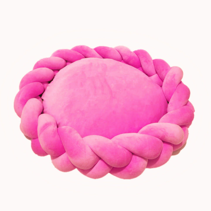 Gift-ready luxury dog bed box, showcasing product with 'removable cover' and 'calming' features.