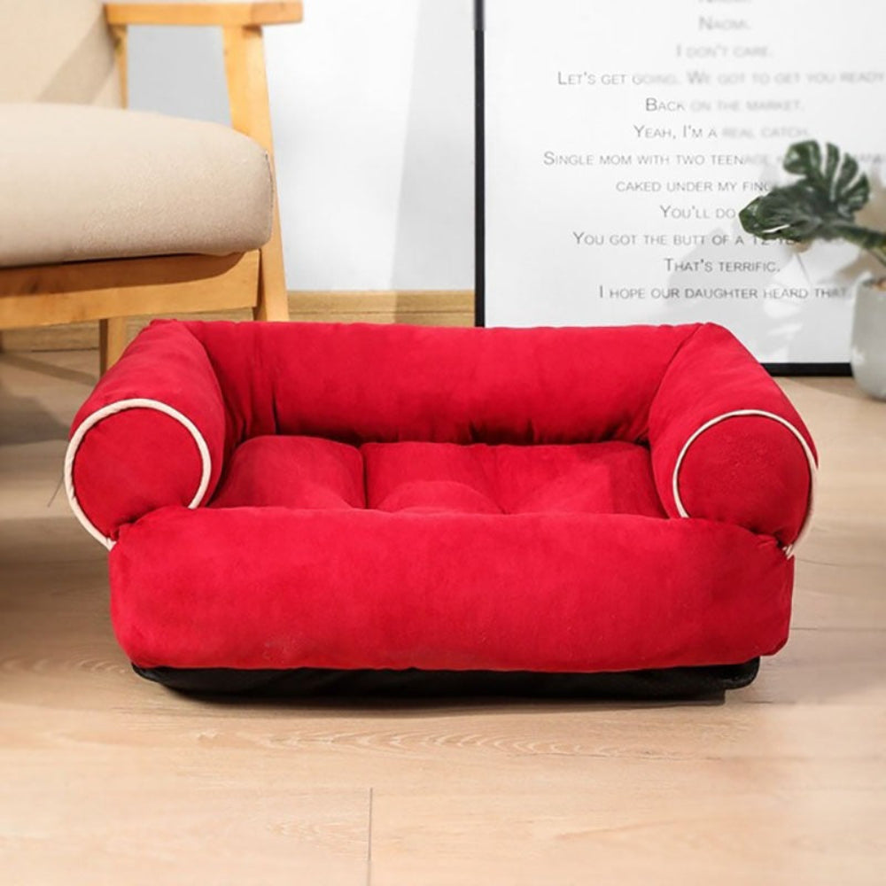 Designer luxury pet furniture, dog couch ideal for all dog breeds, cozy and supportive large dog bed