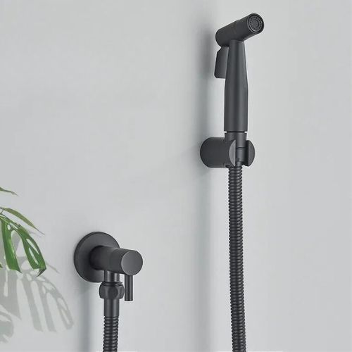 Achieve ultimate freshness with this PureFlow luxury stainless steel bidet hand shower, a bathroom upgrade.