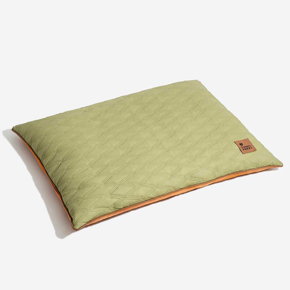 Calming pet bed mat showcasing its thick, supportive design for dog comfort